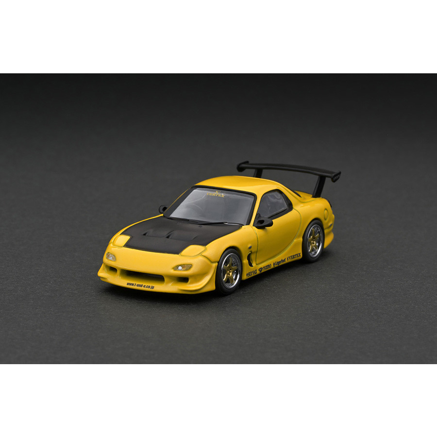 TARMAC 1/64 VERTEX Mazda RX-7 FD3S 
Yellow Metallic