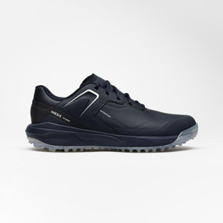 รองเท้าตีกอล์ฟ รองเท้านักกอล์ฟ สีกรมท่า INESIS MEN’S GOLF SHOES MW500 NAVY