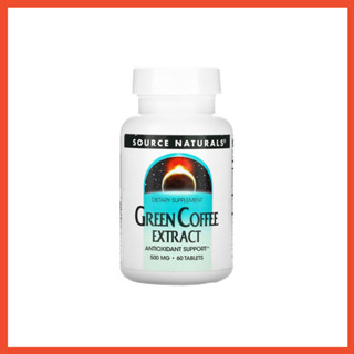 สารสกัดกรีนคอฟฟี่ Source Naturals, Green Coffee Extract, 500 mg