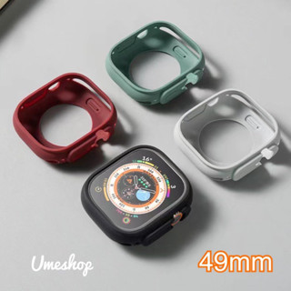 เคสสําหรับแอปเปิ้ลวอช เคสซิลิโคน 49mm  เคสนาฬิกาแบบนิ่ม สําหรับ Smart Watch Ultra 49 มม. เคสนิ่มๆ  กันกระแทก