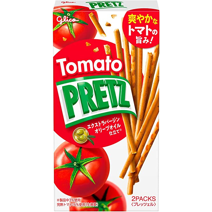Glico Pretz รสมะเขือเทศ 53 กรัม X 10 ชิ้น ส่งตรงจากญี่ปุ่น