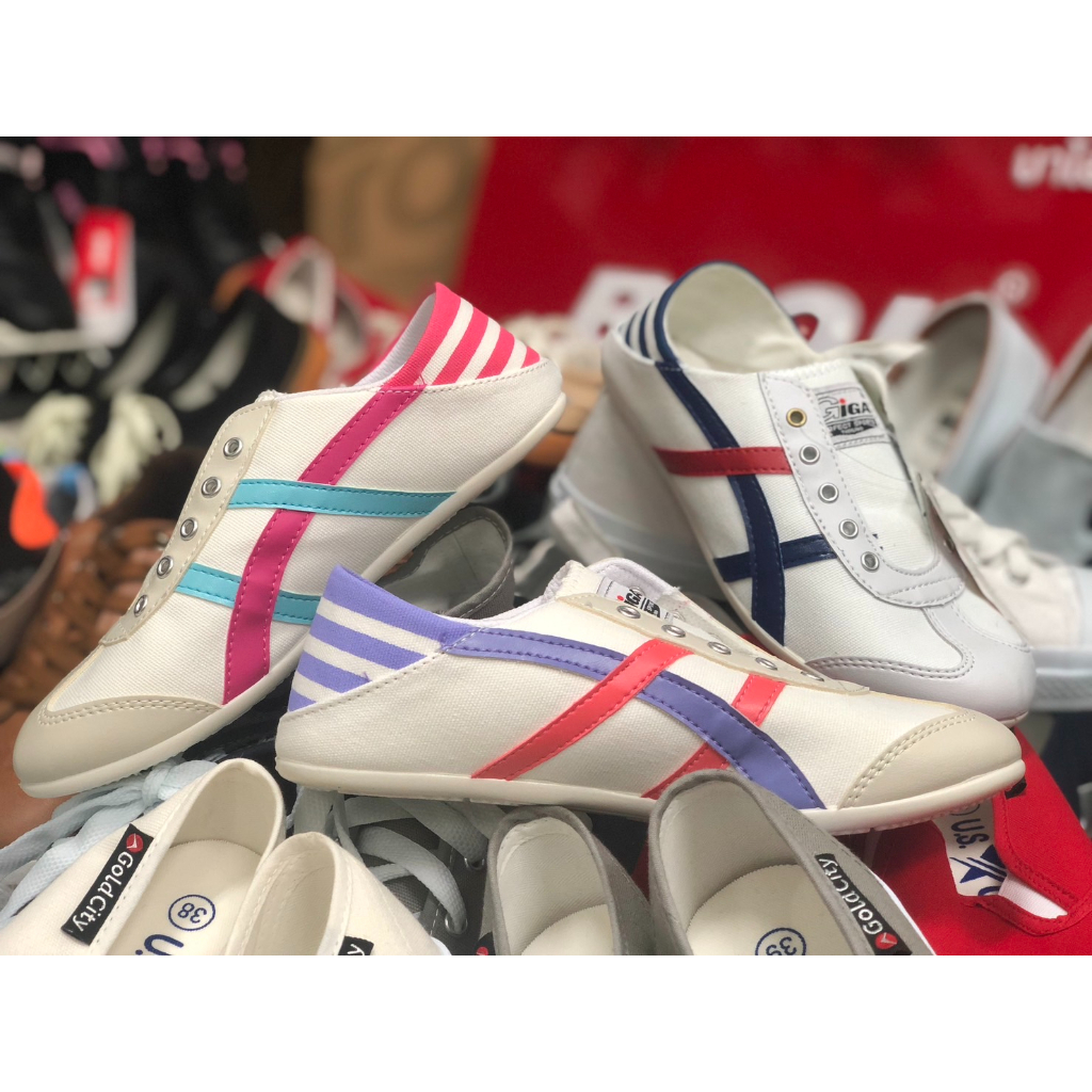 🔥ถูกสุด•ส่งไว•แท้ชัวร์💯🔥Giga รองเท้าผ้าใบSlip on เหยียบส้นได้ สุดชิค ฮอต รุ่นGA-14✨🔻มีเก็บเงินปลายทาง