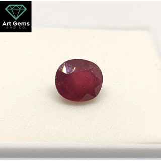 พลอยร่วง ทับทิมแท้ มีใบเซอรับประกัน สำหรับนำไปขึ้นตัวเรือน Natural Ruby 2.91 ct with certificate Loose stone