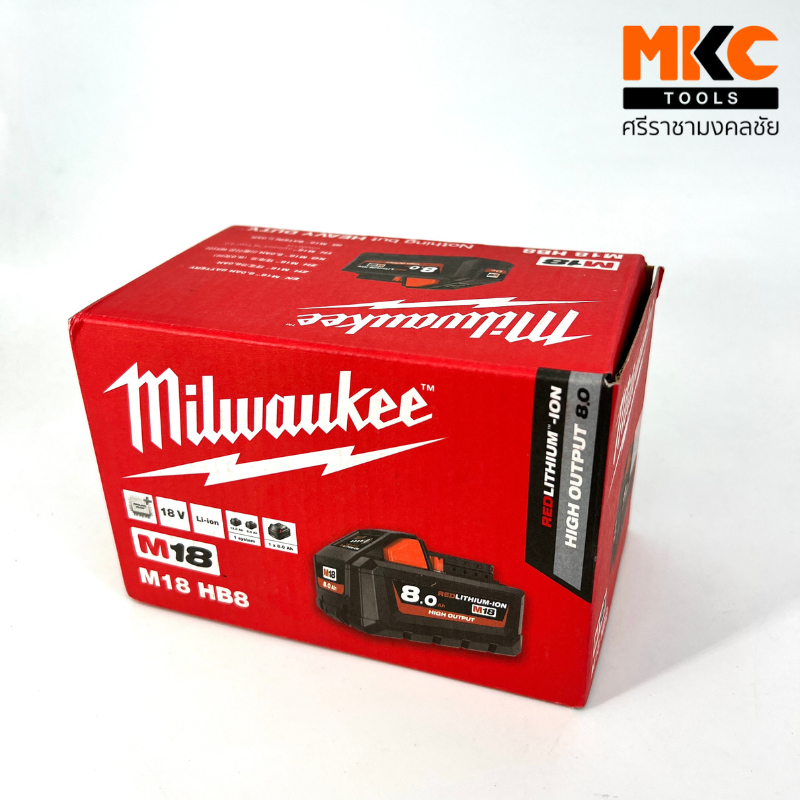MILWAUKEE แบตเตอรี่ 18V 8.0Ah M18 HB8