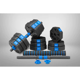 ดัมเบล & บาร์เบล 2-IN-1 ขนาด 20KG รุ่น ABS - เครื่องออกกำลังกาย แบรนด์ IRONTEC