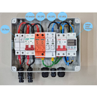 WorldSunlight ตู้คอมบายเนอร์เอซีดีซีแบบ 1 สตริงสำหรับระบบโซล่าเซลล์ AC-DC Combiner Box 1String for Solar cell system