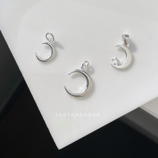 🌙Crescent Moon pendant S925 | จี้พระจันทร์เงินแท้92.5#%