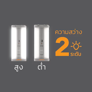 LAMPTAN ไฟฉาย LED พลังงานแสงอาทิตย์ Solar Flashlight Triple 2 in 1