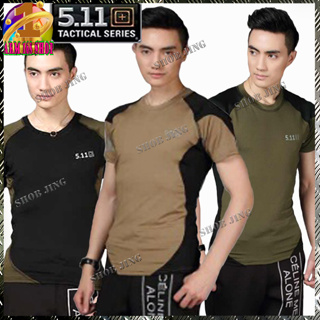 เสื้อยืดคอกลม เสื้อยืดคอกลมแขนสั้น5.11 Tactical T Shirt Cotton แท้100% ไม่ย้วย ไม่ต้องรีด เสื้อยืดคอกลมแขนสั้นแฟชั่นผ้าน