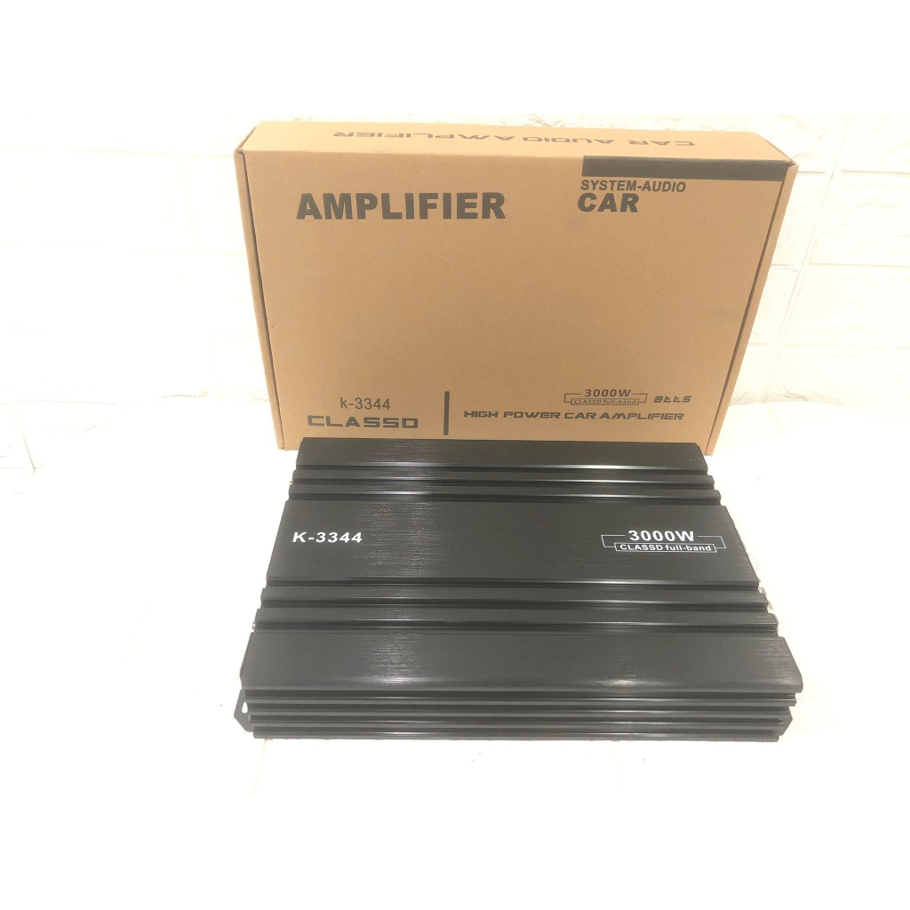 เพาเวอร์แอมป์ CLASS D โมเสียงกลางรุ่น K-3344 กำลังขับ 3000W Max ซิ่งระบายความร้อนดีมาก