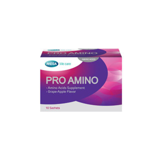 Mega We Care Pro-amino เมก้า วีแคร์ โปร อะมิโน 1 กล่อง (10 ซอง) เสริมสร้างโกรทฮอร์โมน