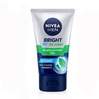 Nivea นีเวีย เมน ไบรท์ ออยล์ เคลียร์ เฟซ โฟม โฟมล้างหน้า 100 กรัม (4005808888696)