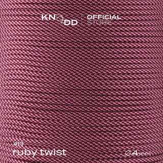 KNODD พาราคอร์ดไนลอน นำเข้าจากอเมริกา สี No.413: Ruby Twist ขนาด 4มม