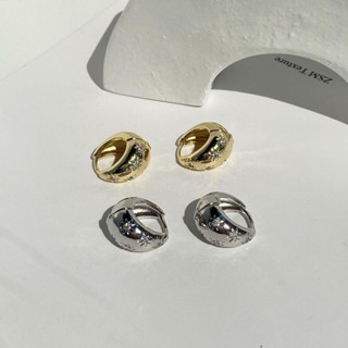 imean.store - My flower forest earring | ต่างหูห่วงรุ่นนี้มีลายดอกไม้ประดับ
