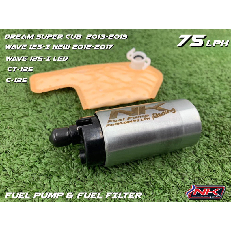 ปั๊มติ๊ก Wave125New/Led/MSX/CT125 75LPH สำหรับรถลูกเดิม-56 mm.มีชัก (แบตเตอรี่เดิม)