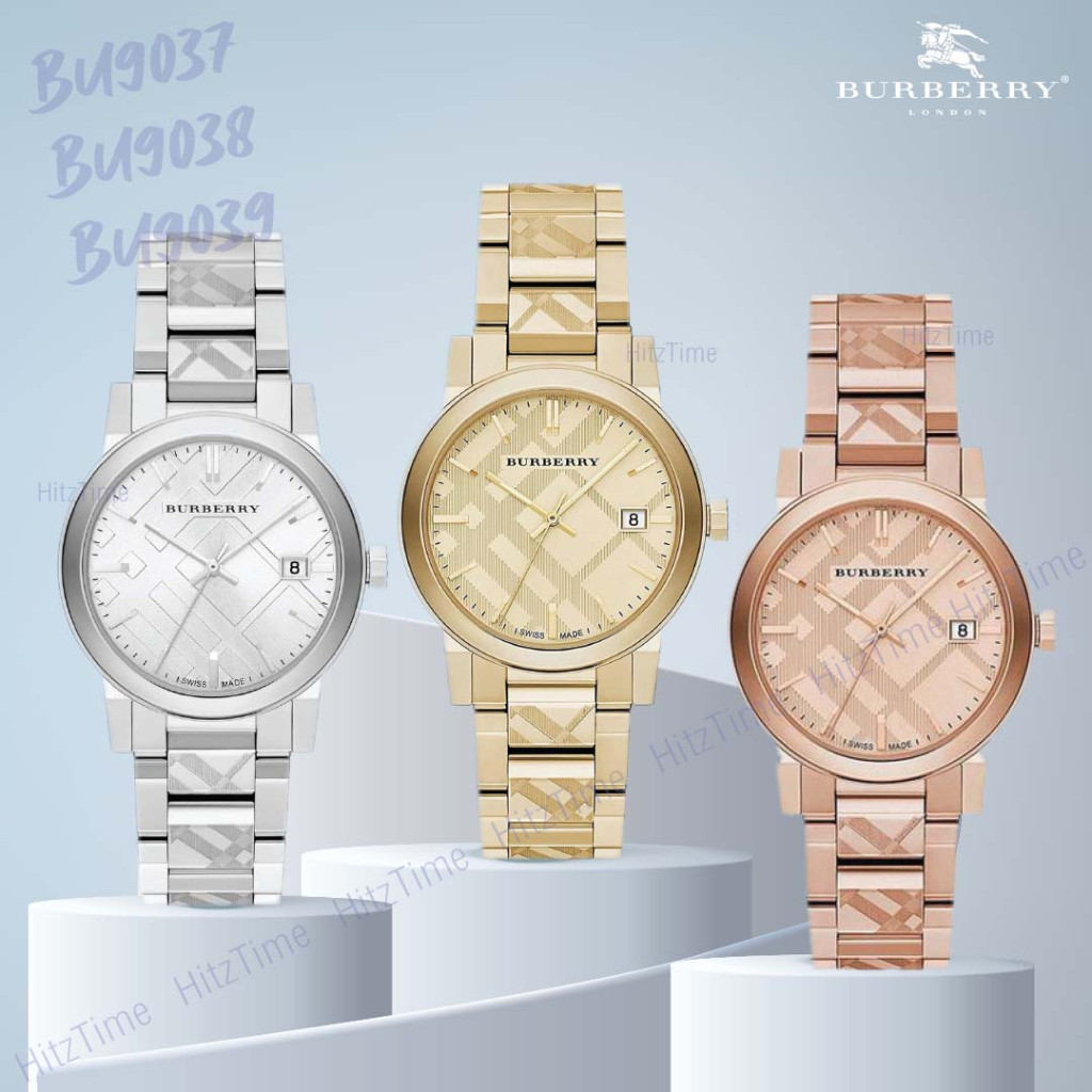 นาฬิกา Burberry นาฬิกาข้อมือผู้หญิง แบรนด์เนม ของแท้ รุ่น BU9037 BU9039 แบรนด์ Burberry Watchbrand น