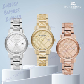 นาฬิกา Burberry นาฬิกาข้อมือผู้หญิง แบรนด์เนม ของแท้ รุ่น BU9037 BU9039 แบรนด์ Burberry Watchbrand นาฬิกากันน้ำ