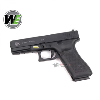 WE GLOCK17 GEN5 BK GBB  แถมอุปกรณ์พร้อมเล่นครบชุด ,ของเล่นบีบีกัน