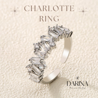 Charlotte Ring ✨ แหวน พร้อมกล่องเครื่องประดับ เขียนการ์ดได้ Darina Jewelry DRR0001