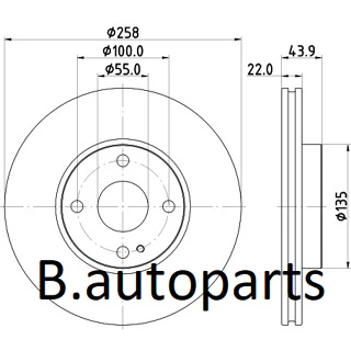 จานเบรคหน้า MAZDA 2 DL DJ 1.5 SKYACTIVE 2014- MX-5 ND 1.5 2015- RUNSTOP /คู่