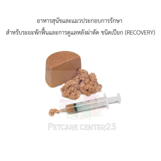 อาหารสุนัขและแมวประกอบการรักษา สำหรับระยะพักฟื้นและการดูแลหลังผ่าตัด ชนิดเปียก (RECOVERY) 195g