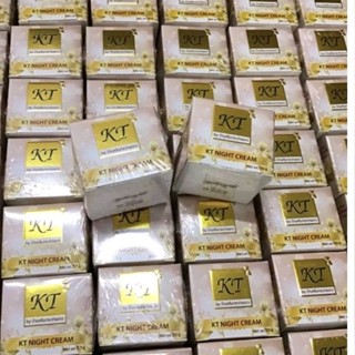 KT night cream by บ้านกระต่ายขาว 10 กรัม แพคเกจใหม่ กล่องทอง ของแท้ เคที ไนท์ครีม ครีมเคที ครีมกลางคืน บำรุงผิวหน้า