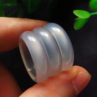 Oแหวนหยกแท้ หยกพม่า Jadeite Type A พม่า ( รับประกันหยกพม่าแท้ตลอดชีพ ) | แหวนหยก สีขาว สีเขียว