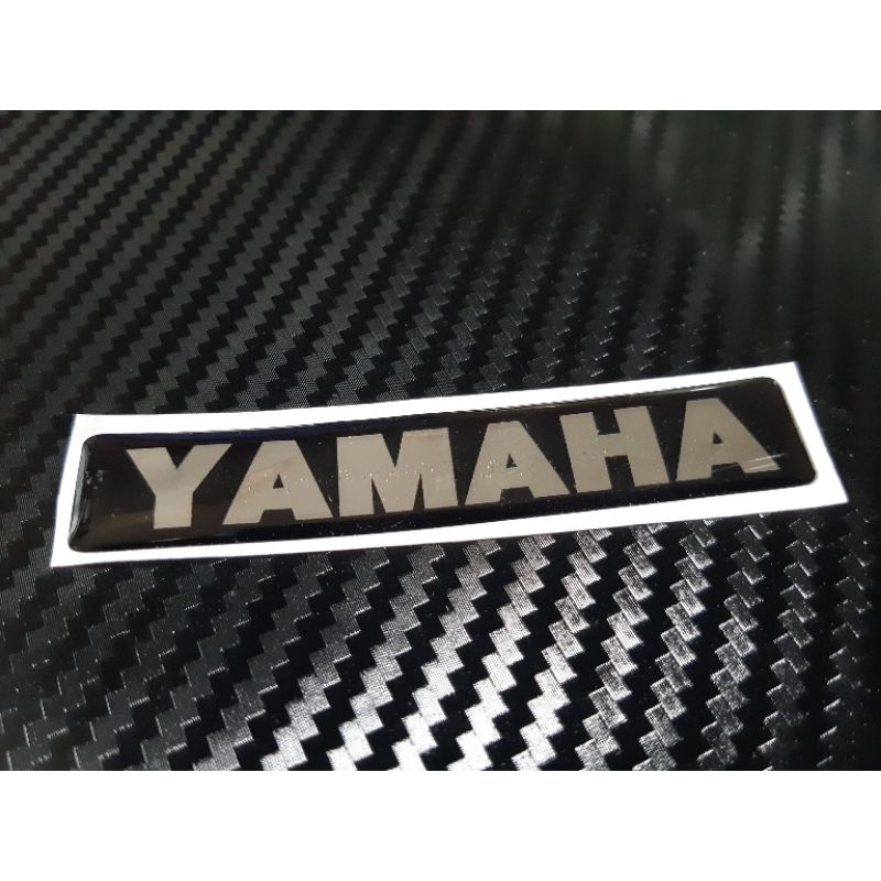 สติ๊กเกอร์ ยามาฮ่า #yamaha งาน 3D ตัวนูน สีดำ