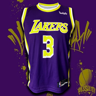 เสื้อบาส เสื้อบาสเกตบอล NBA LA.Lakers เสื้อทีม ลอส แองเจลิส เลเกอร์ส #BK0009 รุ่น Statement Anthony Davis#3 ไซส์ S-5XL