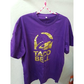 เสื้อยืด สีม่วง TACO BELL  FREESIZE