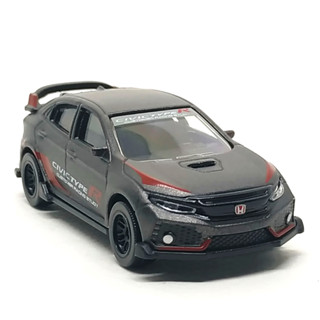 Majorette Honda Civic Type R - Racing Series Matte Dark Gray ล้อ D6CSB Scale 1/58 (8cm) ไม่มี package