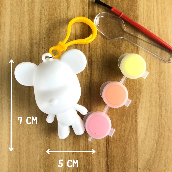 ชุดระบายสีตุ๊กตารูปปั้นหมีพร้อมสีและพู่กัน Painting Doll thumbnail 9