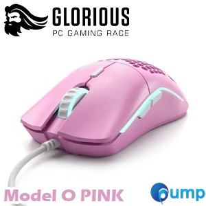 Glorious Model O Gaming Mouse - Pink Edition  เมาส์เกมมิ่งที่มีน้ำหนักเบาที่สุด