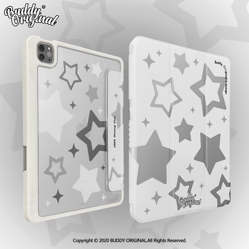 iPad case Buddy แท้ White stars เคสไอแพดสีขาว 10.9 พร้อมส่ง ส่งฟรี
