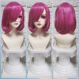 วิกผม​บ๊อบสั้น​ สีชมพูเข้ม​ short bob pink wig(พร้อมส่งจากไทย)​