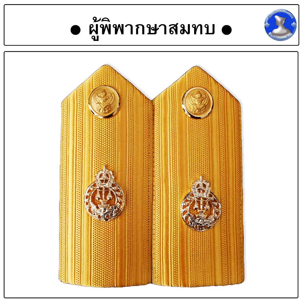 ● อินทรธนูผู้พิพากษาสมทบ ศาลเยาวชน ศาลแรงงาน ( สำหรับชุดกากี ) ●