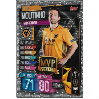 Joao Moutinho (Wolverhampton Wanderers) 279.   MVP - Match Attax 2019/20 - Champions League