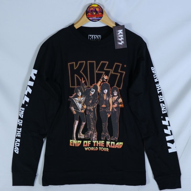 เสื้อวงแขนยาว Kiss ลาย end of the road สกรีนหน้าหลัง+แขน มือ 1 ลิขสิทธิ์แท้