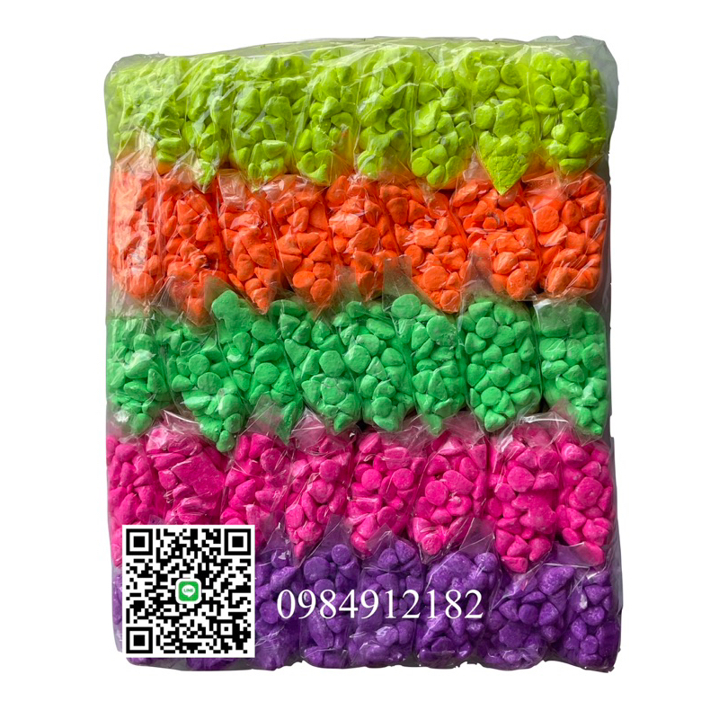 แป้งสี แป้งสีเล่นสงกรานต์ราคาส่ง ขนาด 40ซอง (50 กรัมต่อซอง)