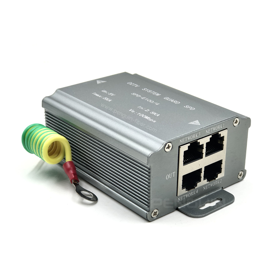 4 Port POE Surge Protector (Lightning Protection) กันฟ้า CCTV (กล้องวงจรปิด) IP Camera