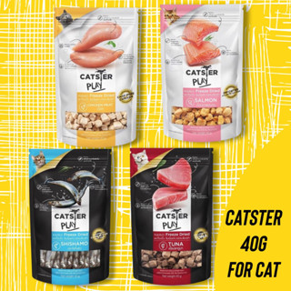 ขนมแมว Catster  Play ขนมและทอปปิ้งฟรีซดายสำหรับแมว ขนาด 40 กรัม