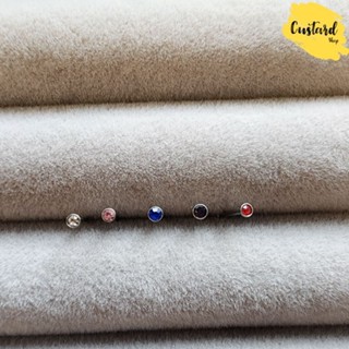 จิวจมูกเพชรสี จิวเพชรcz จิวเงินแท้925 nose stud
