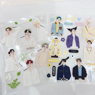 Sticker สติกเกอร์ WayV NCT SANRIO ssgt 2023 kun hendery yangyang ten winwin lucas xiaojun by mommyjiminn