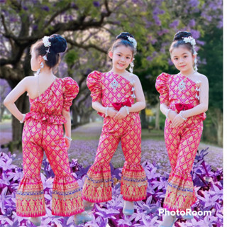 ชุดไทยงานแยกชิ้นน้องรีวิวใส่xlหนัก27โล