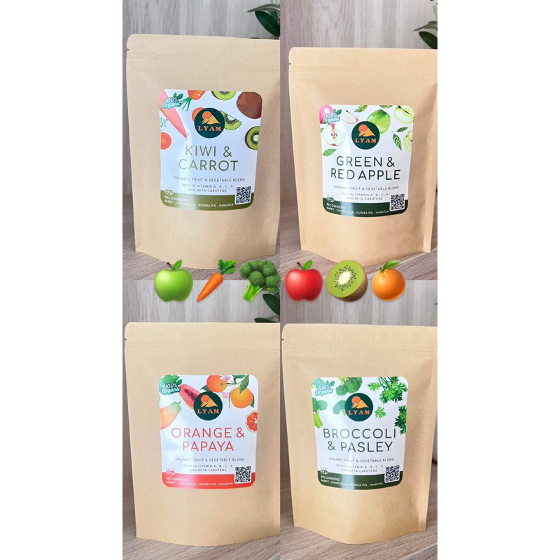 เซ็ทสุดคุ้ม4ถุง Oraganic Fruit & Vegetables Blend