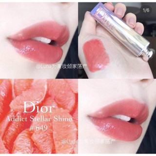 Beauty-Siam แท้ทั้งร้าน !!  แบ่งขายลิปสติกสีสวยมาก DIOR ADDICT LIPSTICK สี 649 ขนาด 0.5 กรัม พร้อมแปรงทาลิป