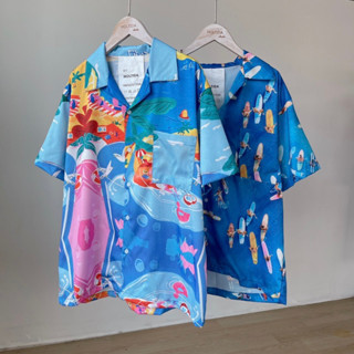 🏝️🌊 “HAWAII SHIRT”เชิ้ตแขนสั้นฮาวาย ลาย Summer ทะเล สีสัน สดใสน่ารักมากเลยค้า