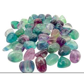 1 Pc Rainbow Fluorite Crystal  Grade AA Rainbow Fluorite tumbled stones - healing crystals and stones -