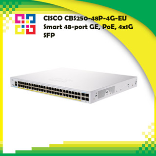 CISCO CBS250-48P-4G-EU Smart 48-port GE, PoE, 4x1G SFP