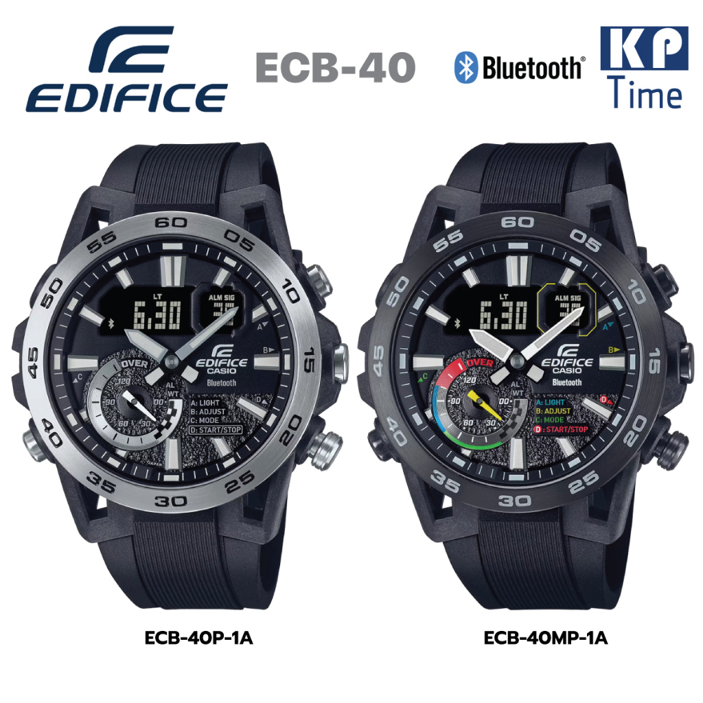 Casio Edifice SOSPENSIONE ECB-40 นาฬิกาข้อมือผู้ชาย สายสแตนเลส ของแท้ประกันศูนย์ CMG